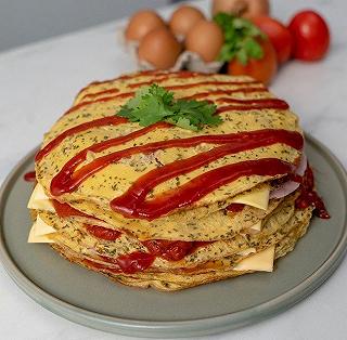 Cách làm món trứng chiên "pancake" cực ngon cực "hao cơm" - ảnh 1 cach lam mon trung chien "pancake" cuc ngon cuc "hao com" - anh 1