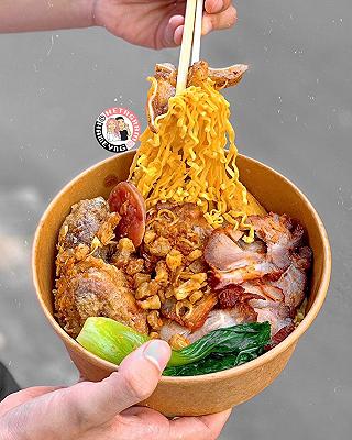 MÌ TRỘN TOPPING TÙM LUM - ảnh 1 mi tron topping tum lum - anh 1