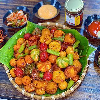 Ngon không thễ cưỡng MẸT VIÊN CHIÊN SỐT MẮM TỎI ỚT SA TẾ kích thích vị giác hết nấc - ảnh 2 ngon khong the cuong met vien chien sot mam toi ot sa te kich thich vi giac het nac - anh 2