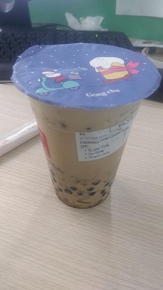 Gongcha món mới mừng Noen: Okinawa oreo cream milk - ảnh 1 gongcha mon moi mung noen: okinawa oreo cream milk - anh 1