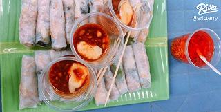 Bánh tráng cuốn Bà Bắc banh trang cuon ba bac