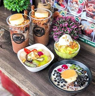Kem Bơ - Chè Khúc Bạch Căn Nhà Gỗ kem bo - che khuc bach can nha go