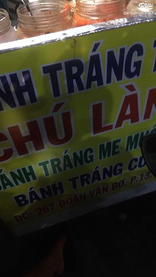 Bánh tráng trộn Chú Lành banh trang tron chu lanh