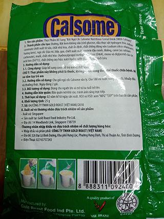 Bột ngũ cốc Calsome - ảnh 3 bot ngu coc calsome - anh 3