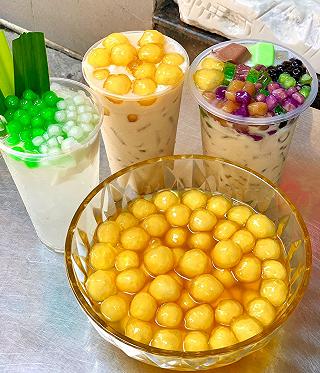 Đã có Trân Châu Phô Mai rồi còn Khoai Dẻo Bánh Flan Với Trân Châu Dừa nữa 😂 - ảnh 4 da co tran chau pho mai roi con khoai deo banh flan voi tran chau dua nua 😂 - anh 4