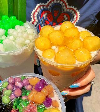Đã có Trân Châu Phô Mai rồi còn Khoai Dẻo Bánh Flan Với Trân Châu Dừa nữa 😂 - ảnh 6 da co tran chau pho mai roi con khoai deo banh flan voi tran chau dua nua 😂 - anh 6