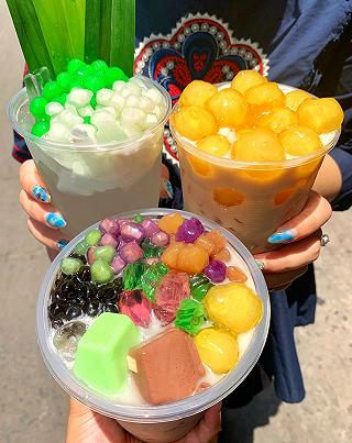 Đã có Trân Châu Phô Mai rồi còn Khoai Dẻo Bánh Flan Với Trân Châu Dừa nữa 😂 - ảnh 5 da co tran chau pho mai roi con khoai deo banh flan voi tran chau dua nua 😂 - anh 5