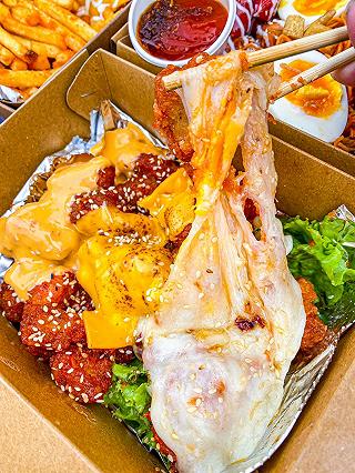 MÌ TRỘN TÓP MỠ, GÀ 3 LOẠI PHÔ MAI siu mờ lem, SỮA CHUA VẢI siu lạ miệng 🤤 - ảnh 2 mi tron top mo, ga 3 loai pho mai siu mo lem, sua chua vai siu la mieng 🤤 - anh 2