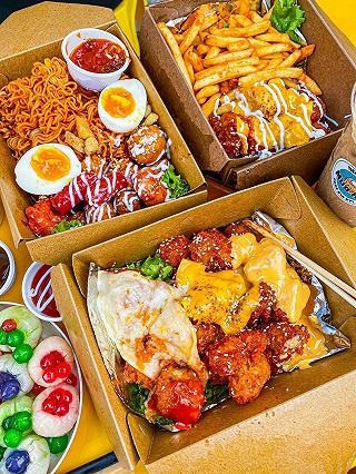 MÌ TRỘN TÓP MỠ, GÀ 3 LOẠI PHÔ MAI siu mờ lem, SỮA CHUA VẢI siu lạ miệng 🤤 - ảnh 1 mi tron top mo, ga 3 loai pho mai siu mo lem, sua chua vai siu la mieng 🤤 - anh 1
