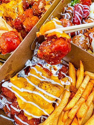 MÌ TRỘN TÓP MỠ, GÀ 3 LOẠI PHÔ MAI siu mờ lem, SỮA CHUA VẢI siu lạ miệng 🤤 - ảnh 5 mi tron top mo, ga 3 loai pho mai siu mo lem, sua chua vai siu la mieng 🤤 - anh 5