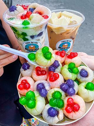 MÌ TRỘN TÓP MỠ, GÀ 3 LOẠI PHÔ MAI siu mờ lem, SỮA CHUA VẢI siu lạ miệng 🤤 - ảnh 4 mi tron top mo, ga 3 loai pho mai siu mo lem, sua chua vai siu la mieng 🤤 - anh 4