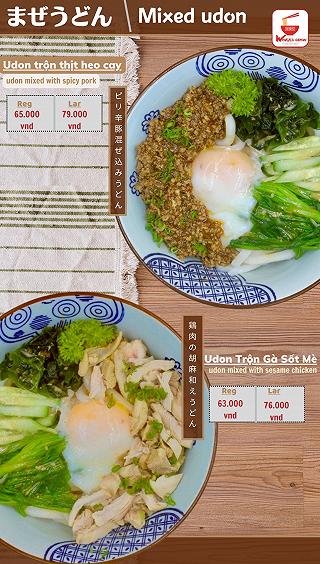 Menu của Wokku Udon - ảnh 1 menu cua wokku udon - anh 1