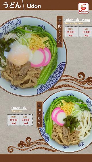 Menu của Wokku Udon - ảnh 2 menu cua wokku udon - anh 2