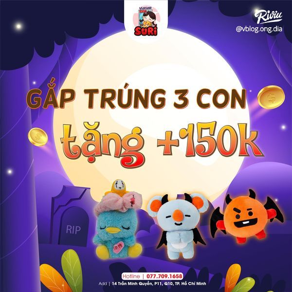 GẮP GẤU BÔNG HALLOWEEN - TRÚNG QUÀ CỰC XỊN - ảnh 15 gap gau bong halloween - trung qua cuc xin - anh 15