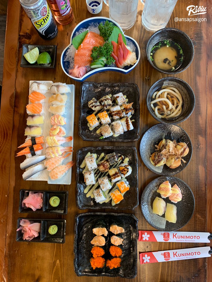 BUFFET SUSHI CHỈ 139k ? về Sushi Buffet Kunimoto 