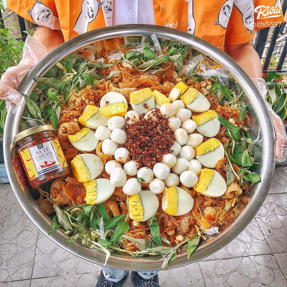 Thử làm THAU BÁNH TRÁNG TRỘN SA TẾ NANA CHÁY TỎI siêu to ...