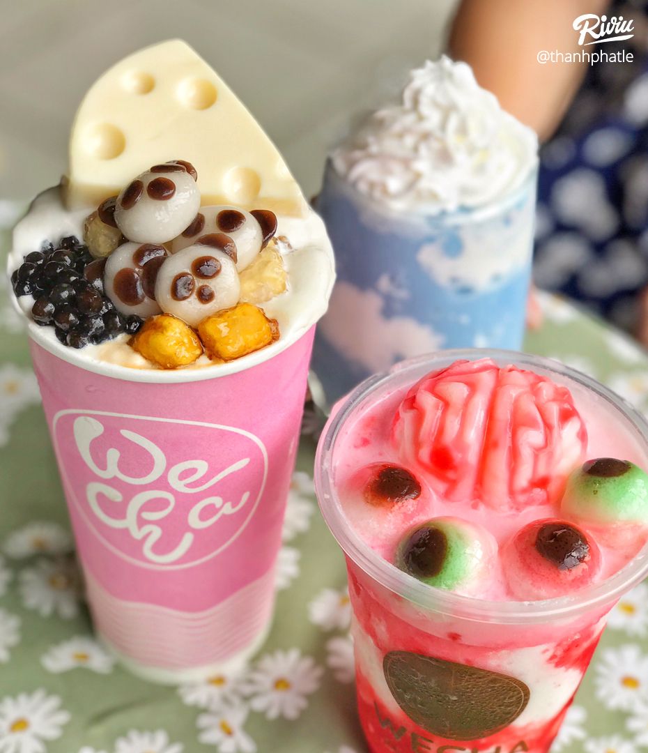 Trà sữa SIÊU PHÔ MAI ăn siu ngon và trà “NÃO” Halloween gây trend bữa giờ  nà mọi ngườiiiiii‼️ | riviu.vn
