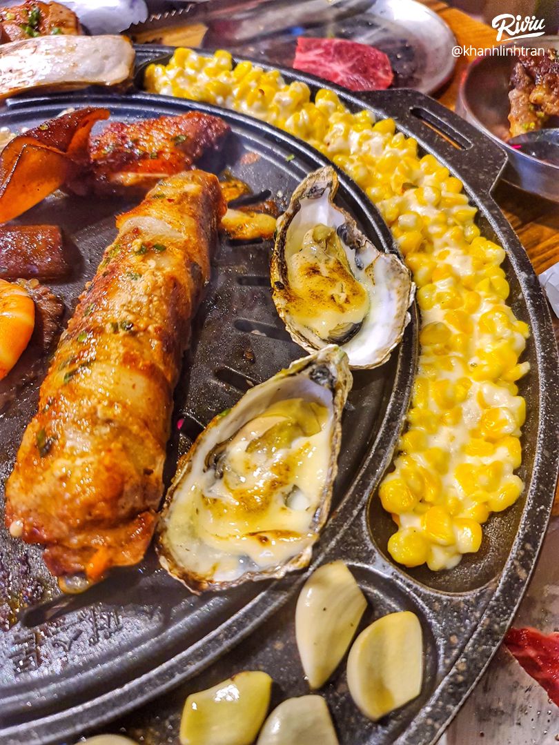 Bros BBQ Buffet Thịt Nướng chuẩn Hàn ngon xĩu up xĩu down, bao la món