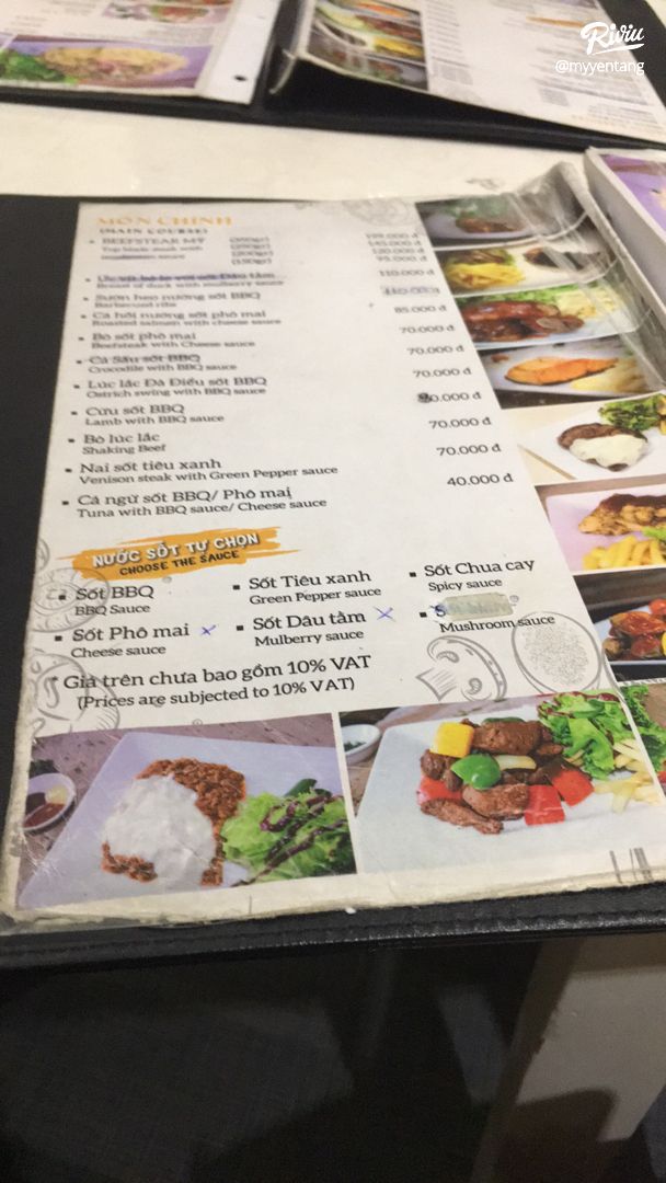 BEEFSTEAK TITI QUẬN 1 PHỤC VỤ MÓN NGON CHUẨN VỊ PHÁP
