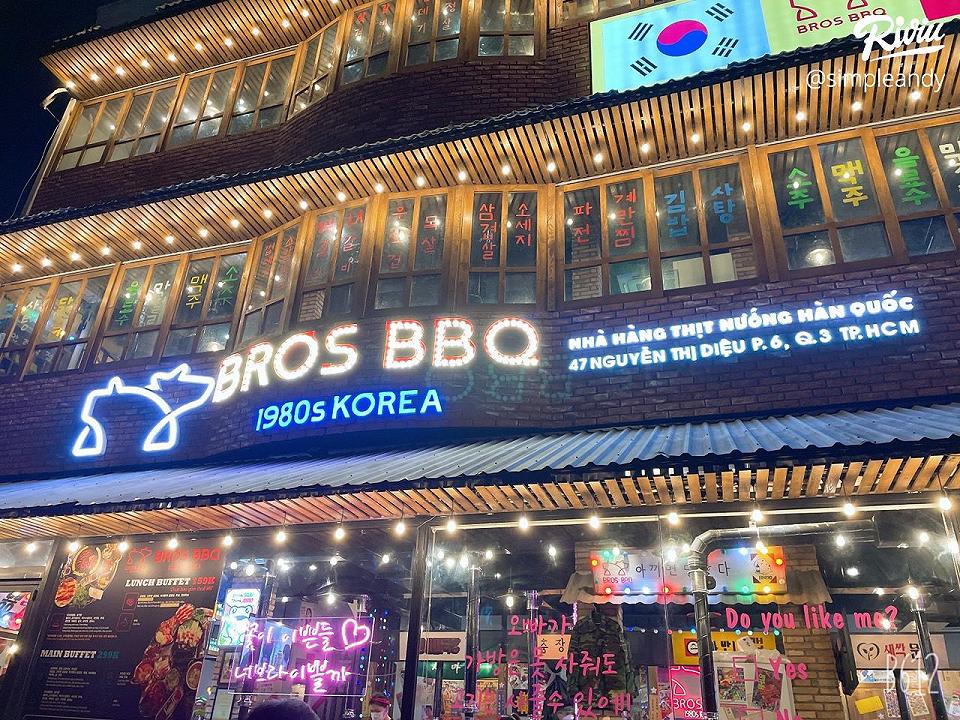 BROS BBQ 1980s KOREA Nhà Hàng Thịt Nướng Hàn Quốc 🇰🇷 riviu.vn