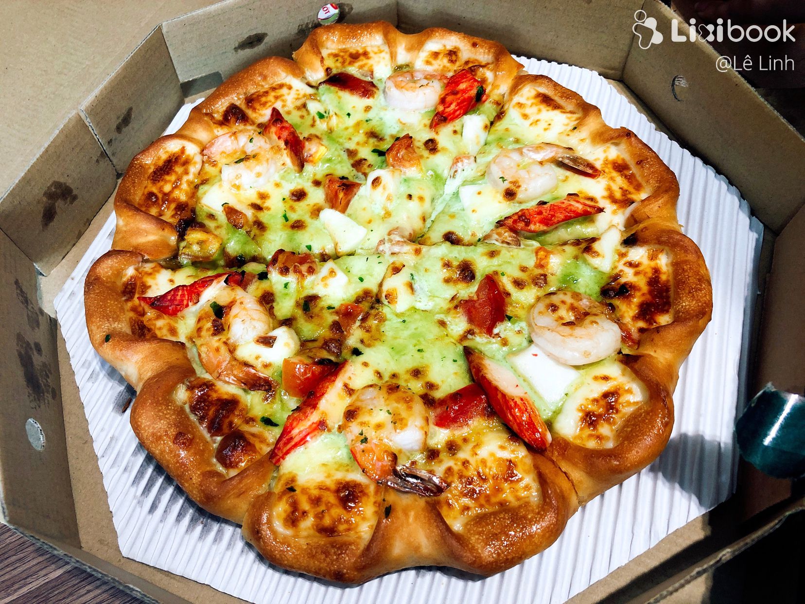 Pizza hải sản pesto đỉnh nhất của The Pizza Company về The Pizza