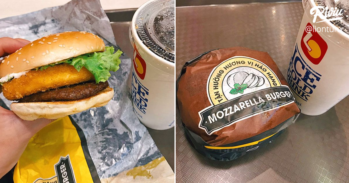Mozzarella Burger Lotteria New city quận 2 về lotteria new city