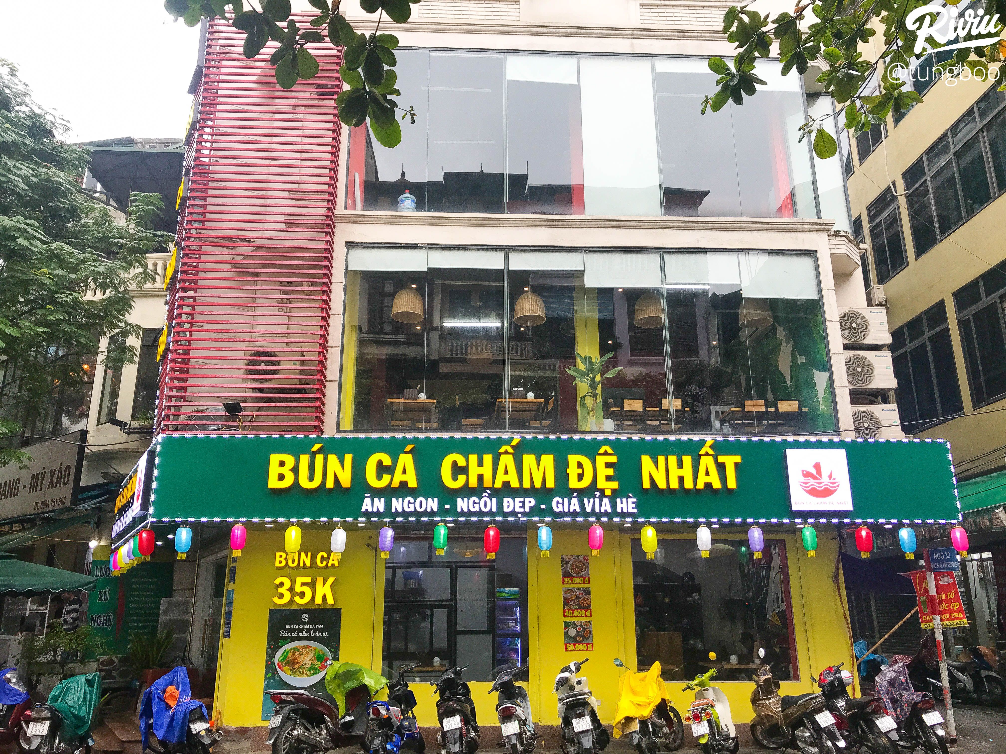 dinh vi quan bun ca cham gion ngon nuc no moi do bo cho sinh vien cau giay - anh 3