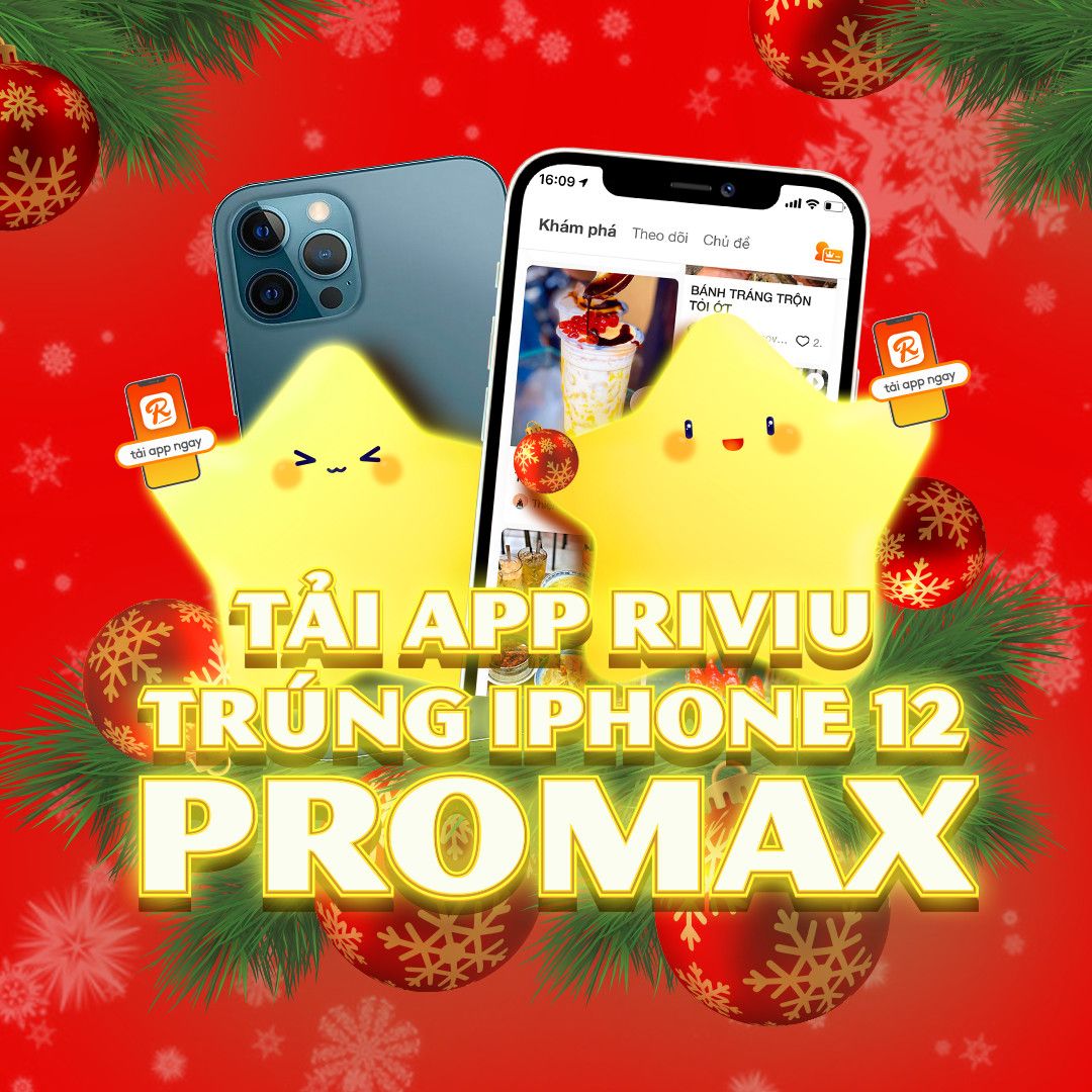 TẢI APP RIVIU TRÚNG IPHONE 12 PROMAX