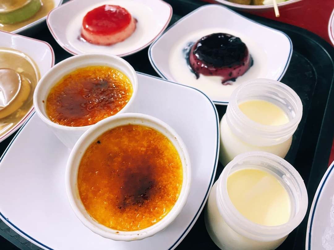 Hot hòn họt Creame Brulee, flan, trứng lòng đào giá rẻ ????