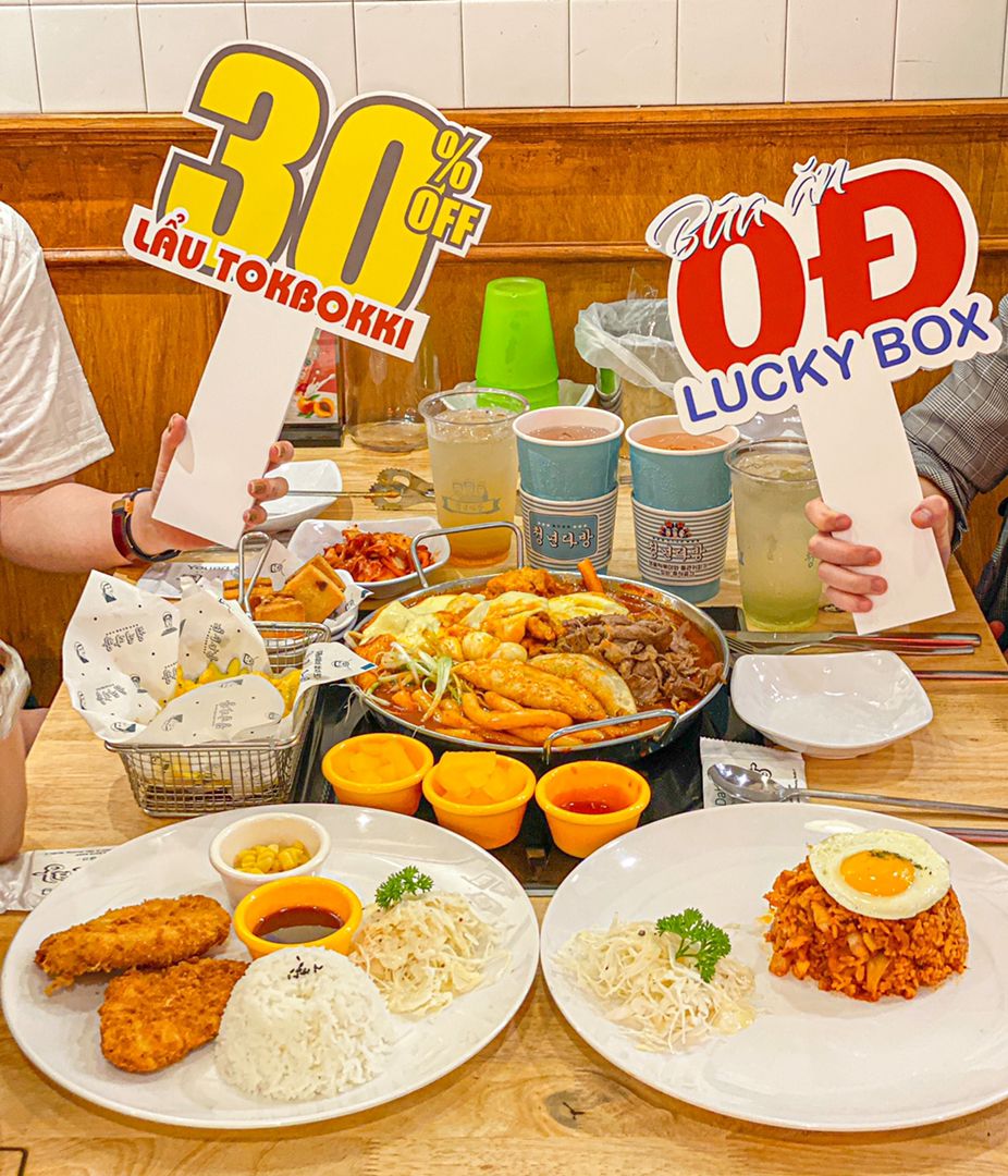 ĂN LẨU TOKBOKKI THẢ GIA VỚI GIÁ 