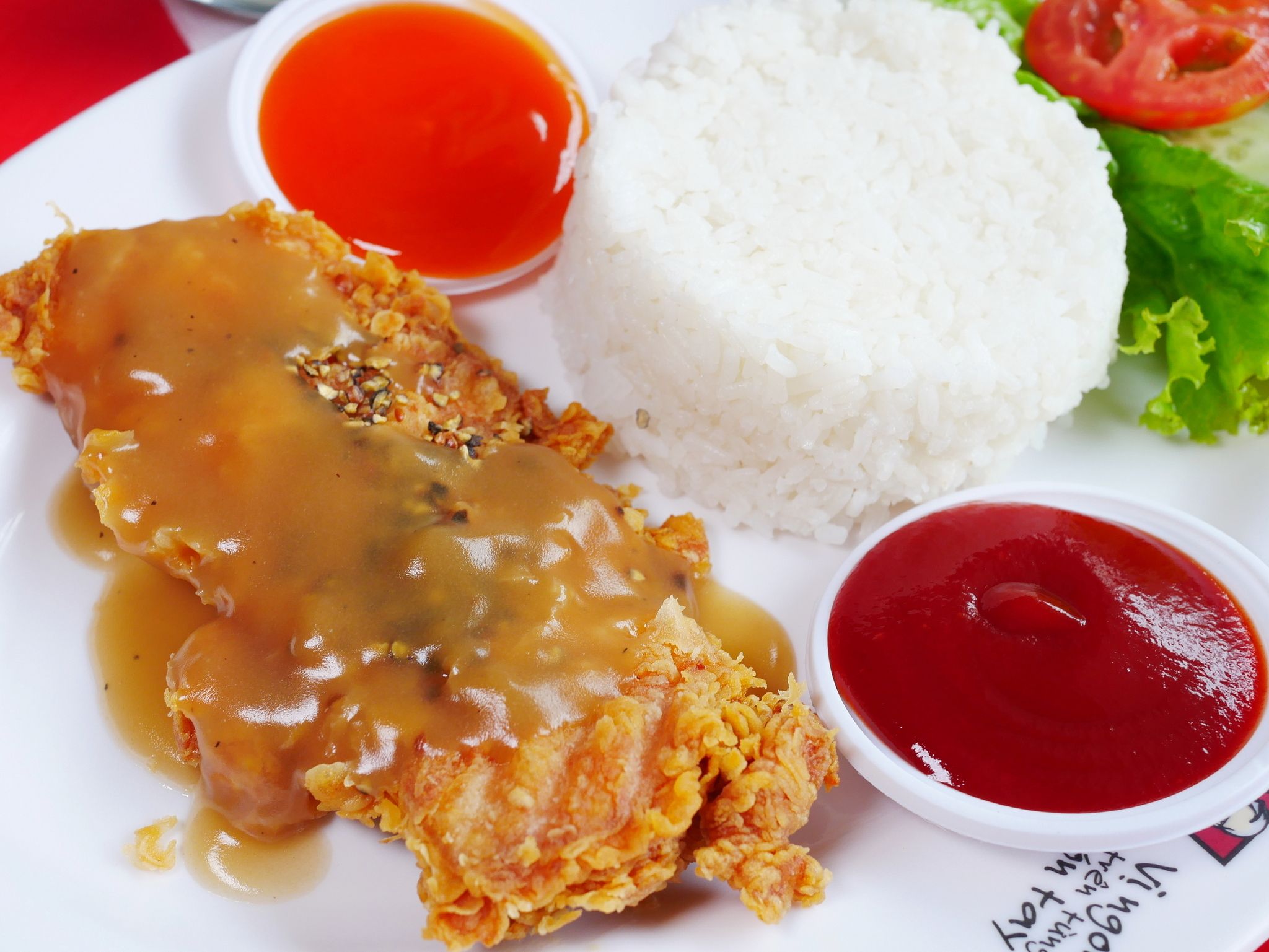 cơm gà bít tết KFC