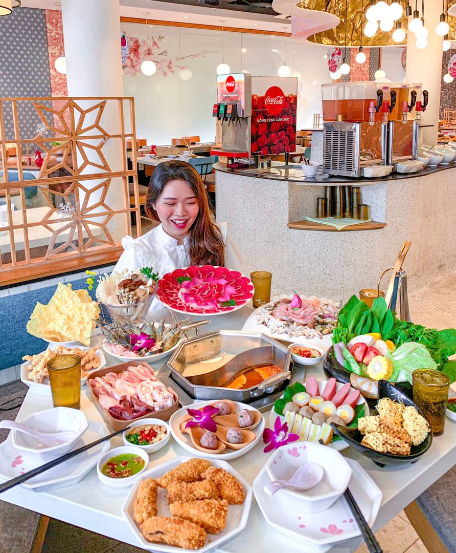 ???? BUFFET LẨU BĂNG CHUYỀN YUHUA ĐI 3 TẶNG 1 T2-T6, TÍNH RA CÓ ~199K/NG NÈEE ????