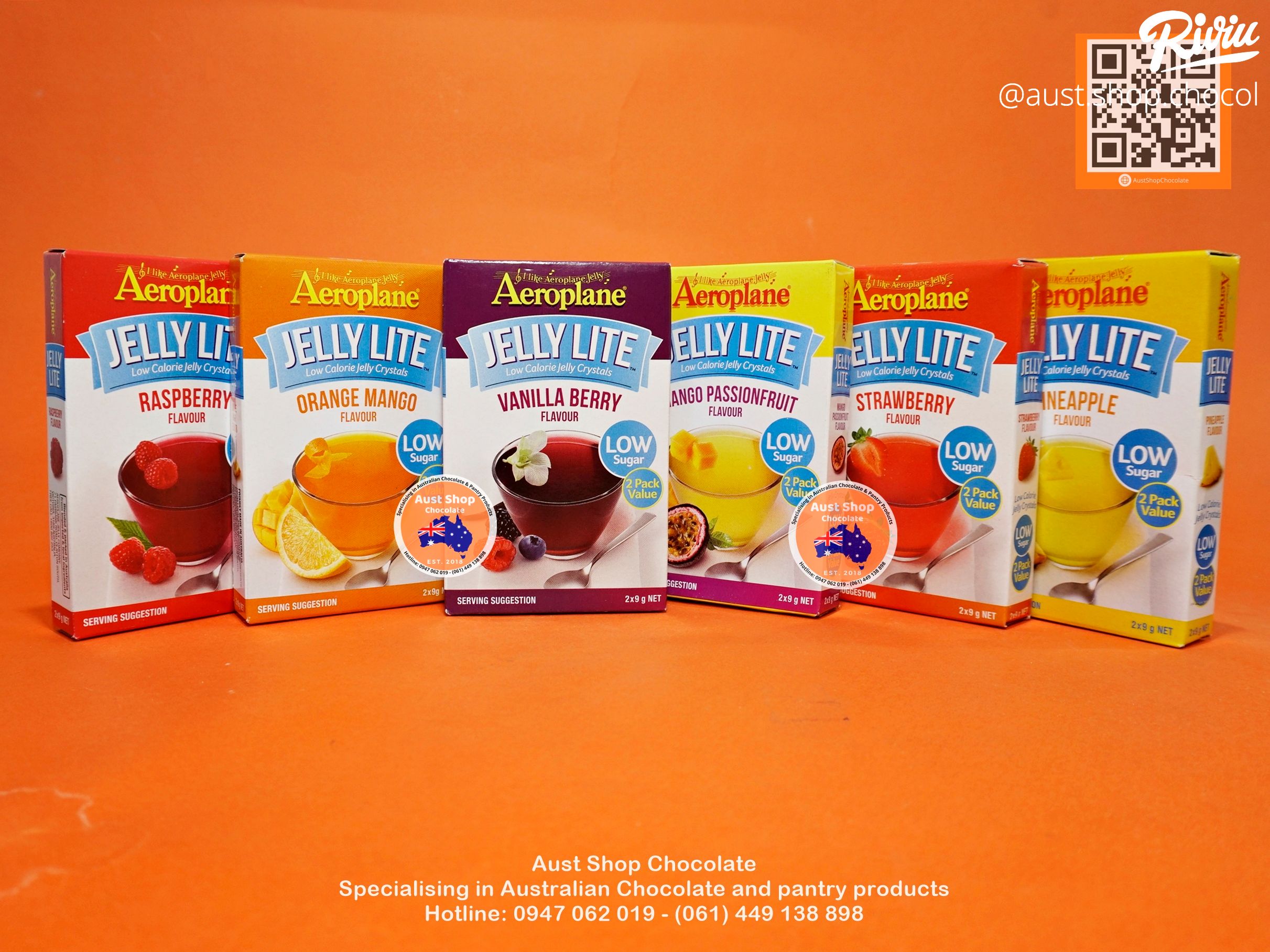 Bột rau câu Aeroplane Jelly Lite Aussie Sweets and Treats Shop in